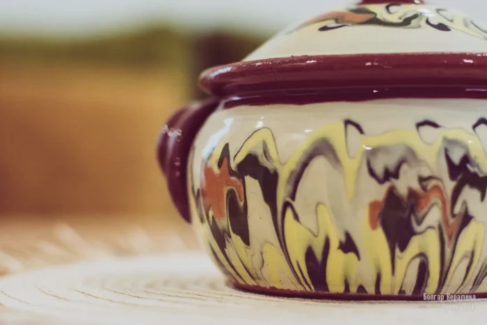 Ceramic Casserole and Small Casserole - Painted - TK99 - Image 3