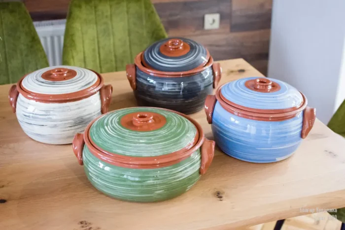 Ceramic Casserole - Brush Painted - TK122 - Image 3