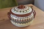 Ceramic casserole Troyan pattern - TK106