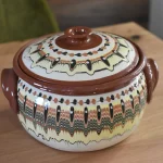 Ceramic casserole Troyan pattern - TK106