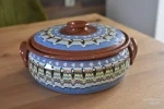Ceramic casserole Troyan pattern - TK107