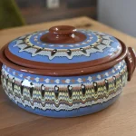 Ceramic casserole Troyan pattern - TK107