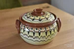 Ceramic casserole Troyan pattern - TK108