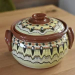 Ceramic casserole Troyan pattern - TK108