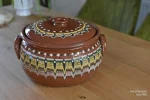 Ceramic casserole Troyan pattern - TK109