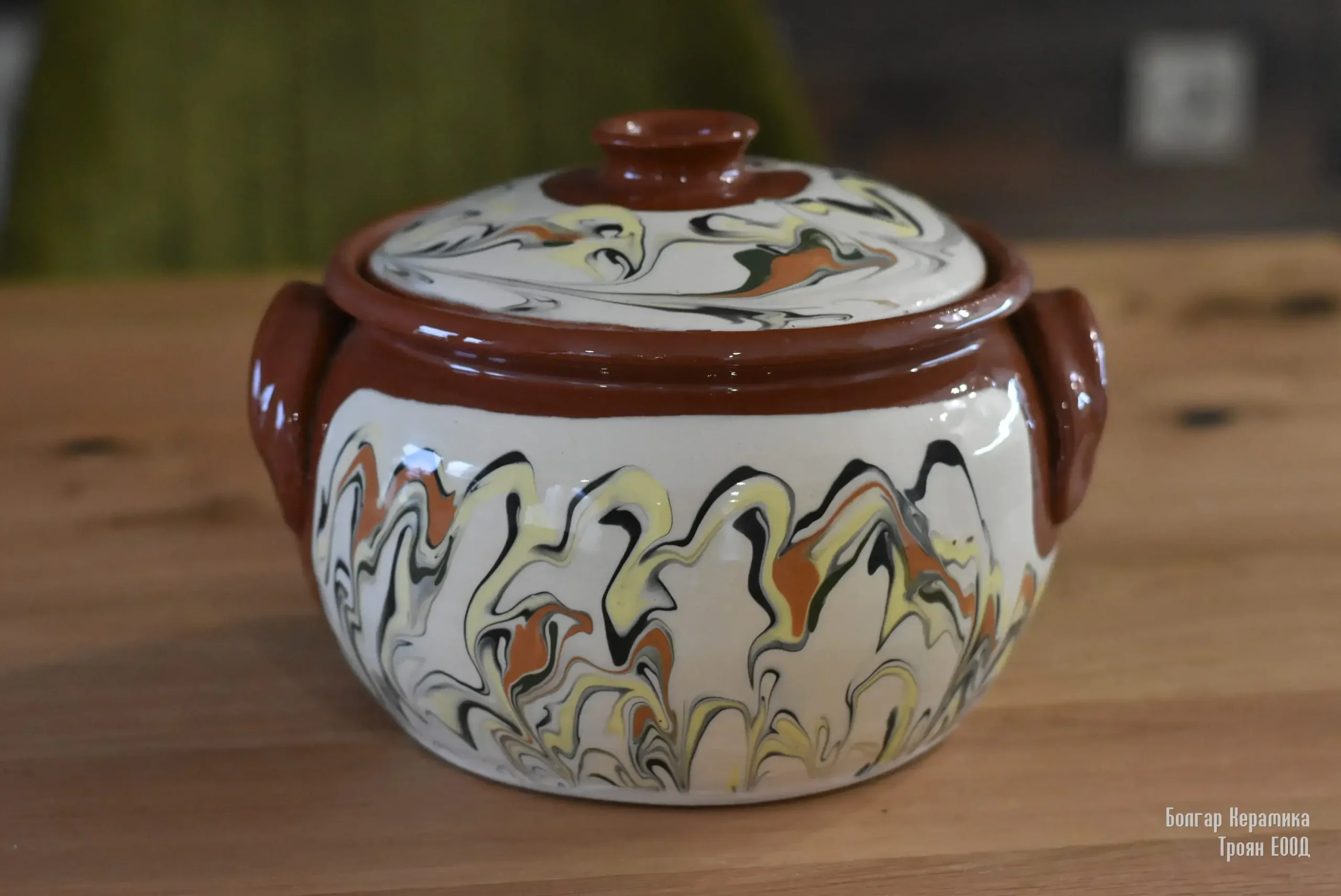 Керамични-Гювечи-23-1.webp Ceramic Casserole - Painted - TK110 - Image 1