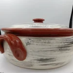 Ceramic Casserole - Brush Painted - TK90