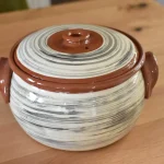 Ceramic Casserole - Brush Painted - TK122