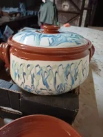 Ceramic Casserole - Painted - TK135