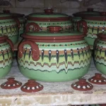 Ceramic Casserole Troyan Pattern - TK150