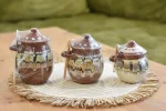 Ceramic Jars with Spoons - TK85