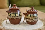 Ceramic Jars with Spoons - TK85 - Image 2