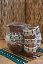Ceramic Jug with small cups - Troyan pattern - TK182 - Image 2