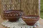 Ceramic Buttercup Bowls (conical) small and large - TK185
