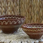 Ceramic Buttercup Bowls (conical) small and large - TK185