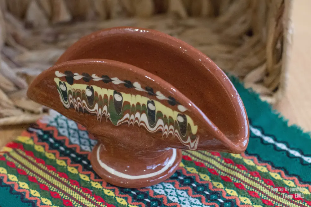 Салфетник 2 Napkin holder Troyan pattern - TK246 - Image 1