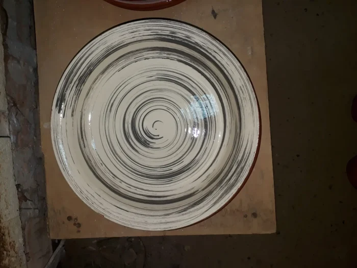 Set of Ceramic Plates and Cups - Painted - TK264 - Image 6